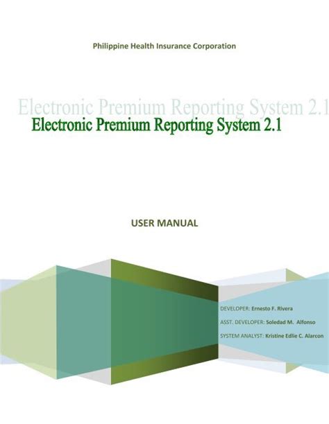 erps philhealth|Electronic Premium Reporting System (EPRS) V2 .